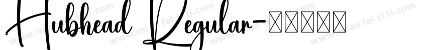 Hubhead Regular字体转换